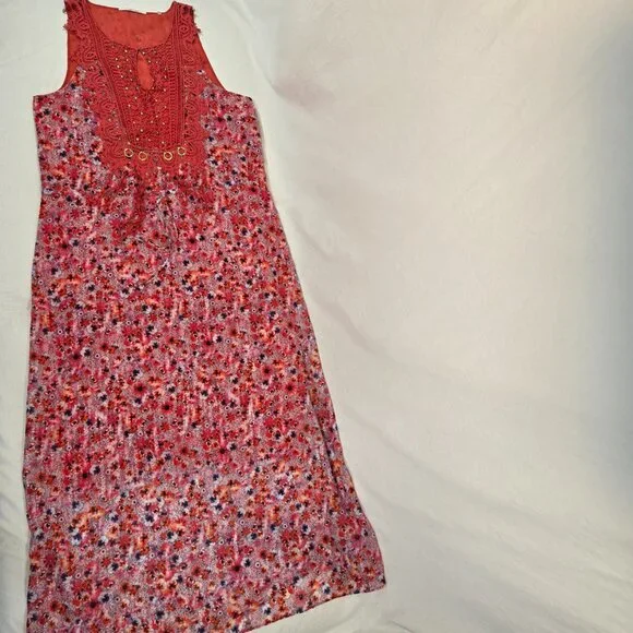 TAHARI Fairy Cottagecore Multicolor Floral Tulle Lace Dress Size 10 New NO Tags! - Picture 5 of 16